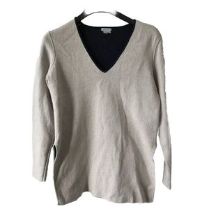 Jigsaw Cashmere Sweater Size Small Light Gray